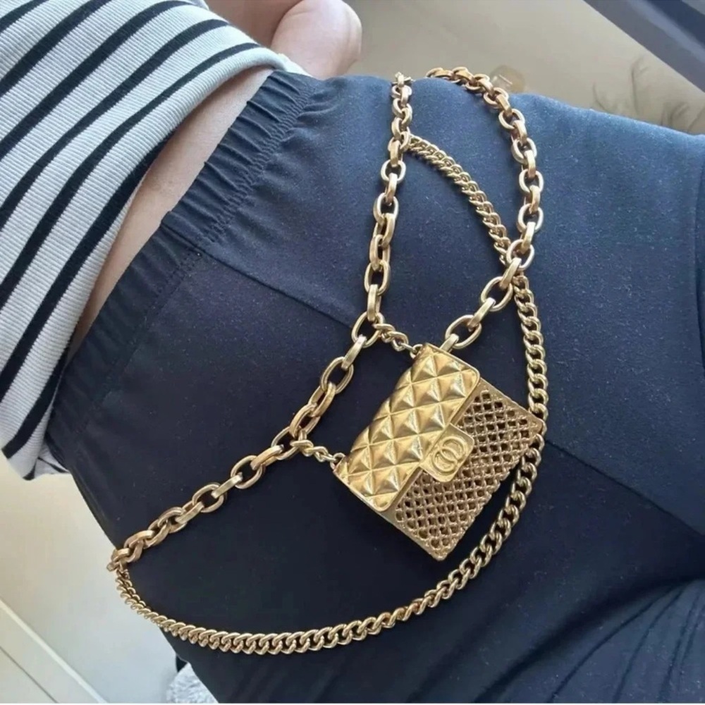 Anthropologie Gold Chain Belt